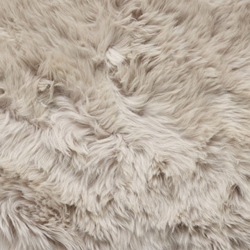 Octo New Zealand Sheepskin Rug & Throw, 8-Pelt, XX-Large, L200 x W180 cm, Oyster (Cloud Dancer)