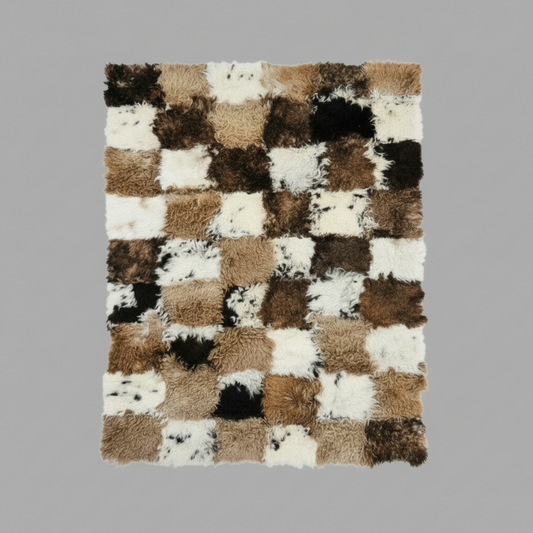 Natural Tigrado Sheepskin Rectangle Rug, X-Large, W120 x L180 cm