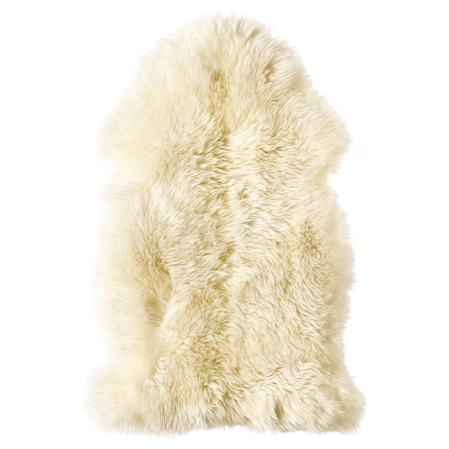 Single X-Large Premium Sheepskin Rug & Throw, (W60 x L100 cm), Ivory