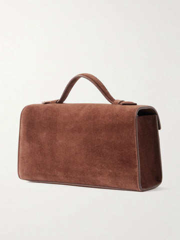 Aurélie Suede Leather Baguette Bag by Clemés