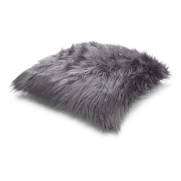 Natural Premium New Zealand Sheepskin Cushion 35 x 35 cm (Dover Grey)