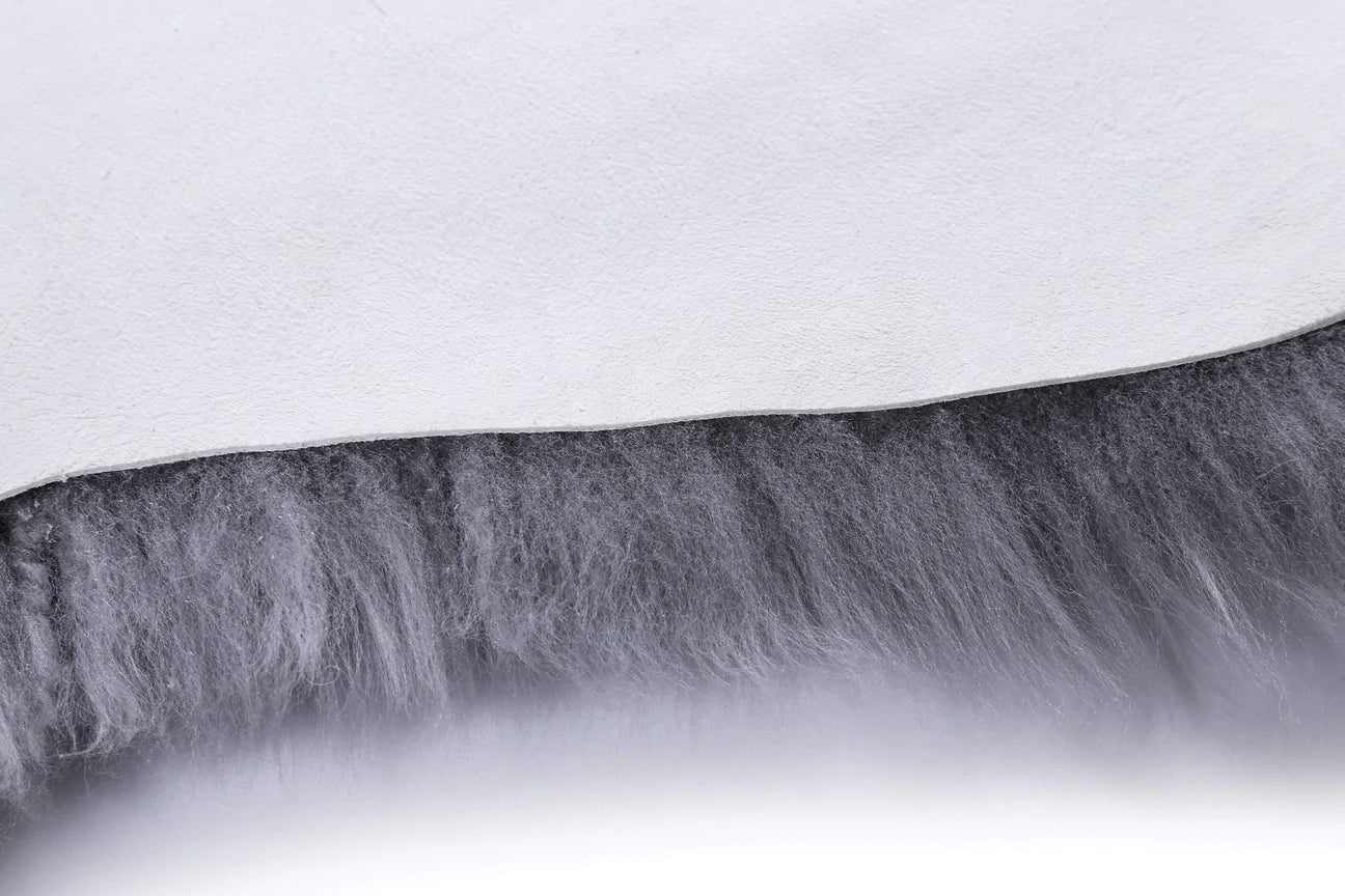 Natural Premium New Zealand Sheepskin Rug & Throw, Quad, W105 x L180 cm, Grey