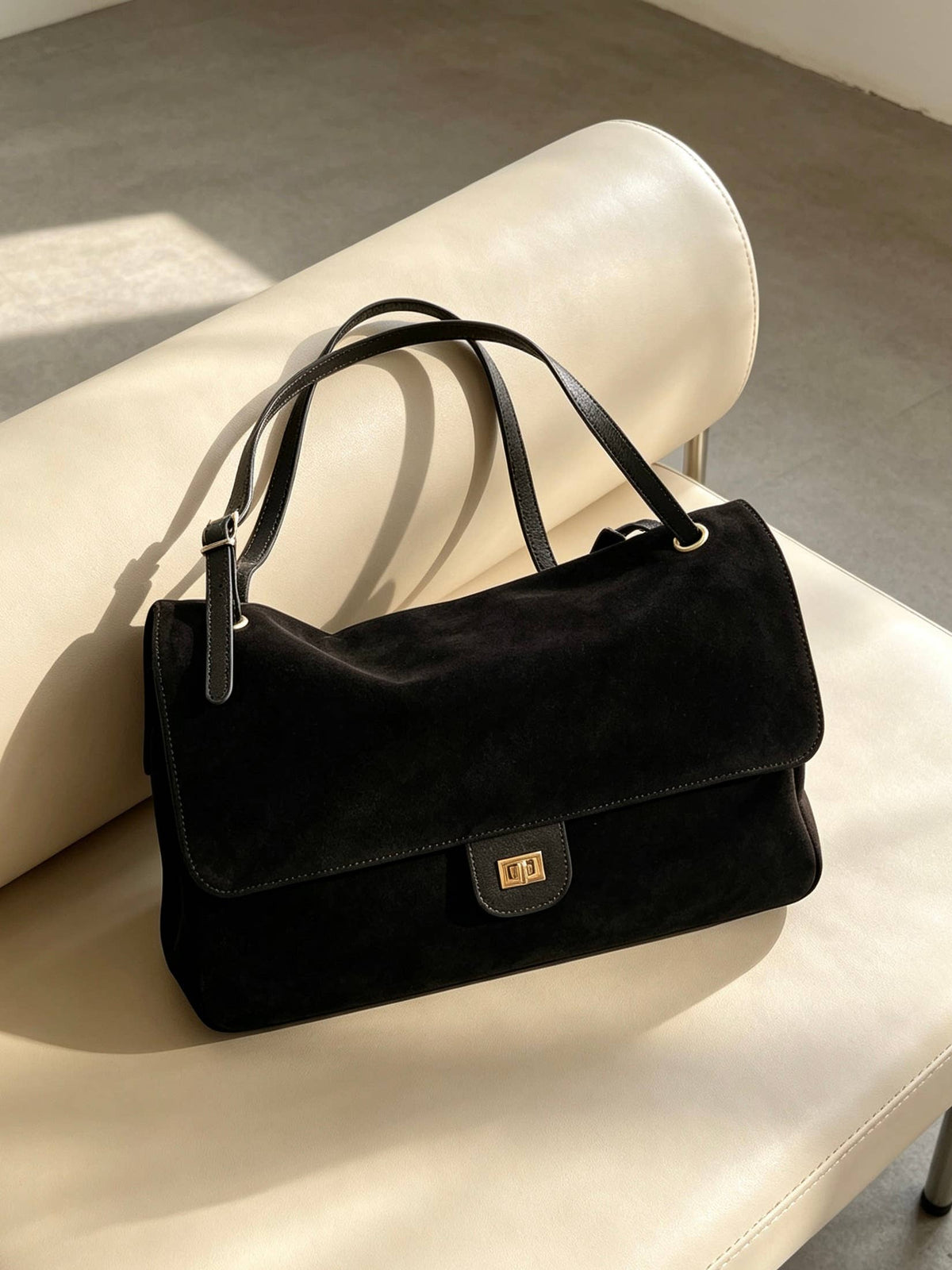 Louise XL Suede Shoulder Bag by Clemés