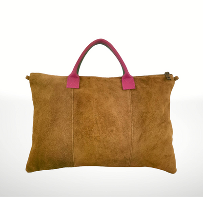 Milano Suede Leather Shoulder Bag & Handbag