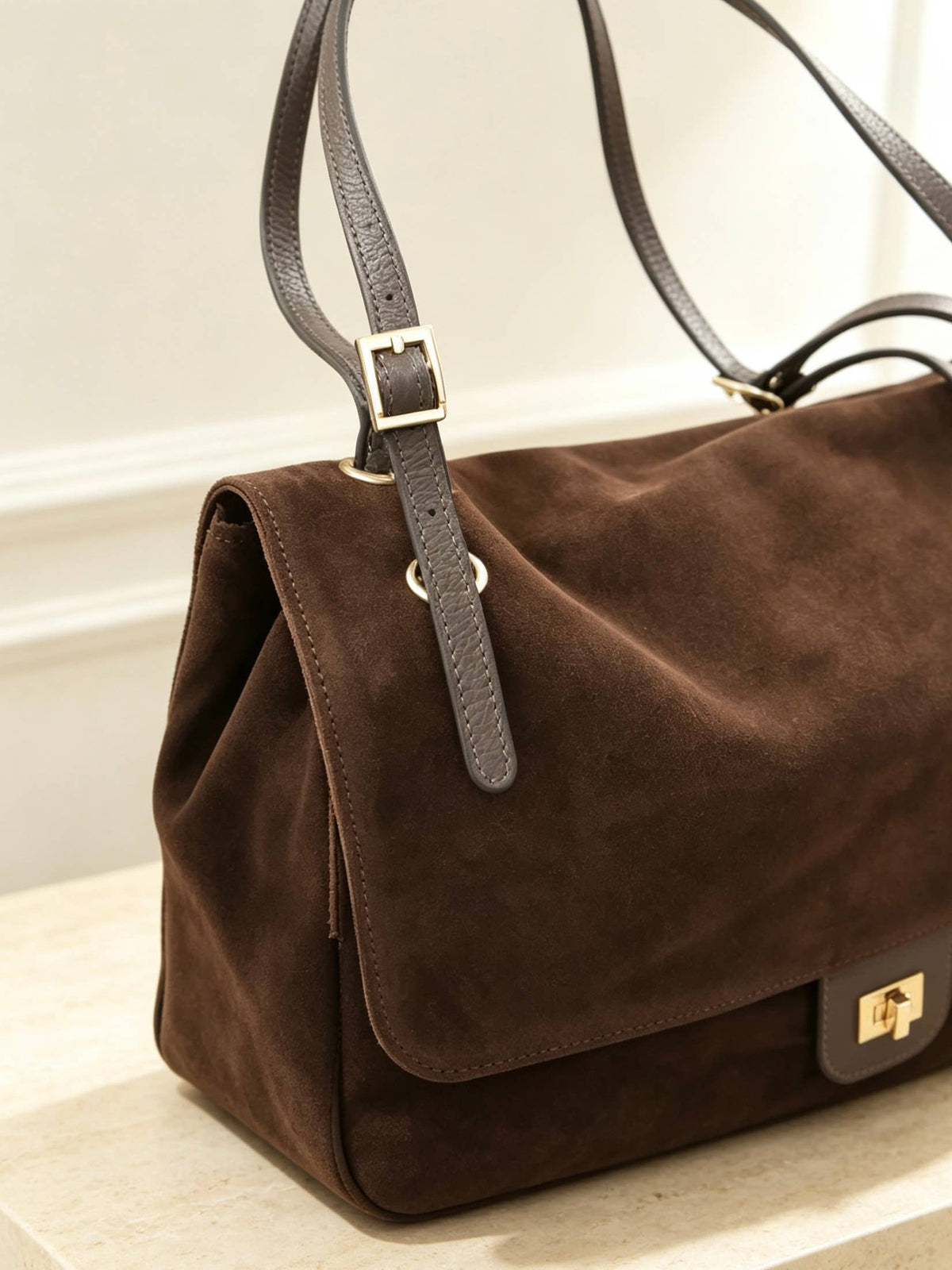 Louise XL Suede Shoulder Bag by Clemés