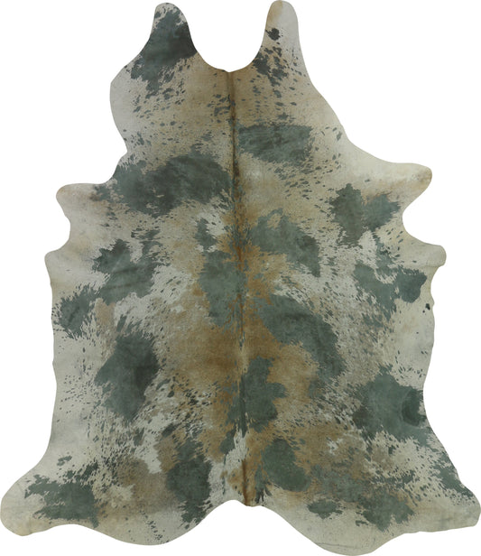 Premium Natural Brazilian Cowhide Acid Wash Sage Green