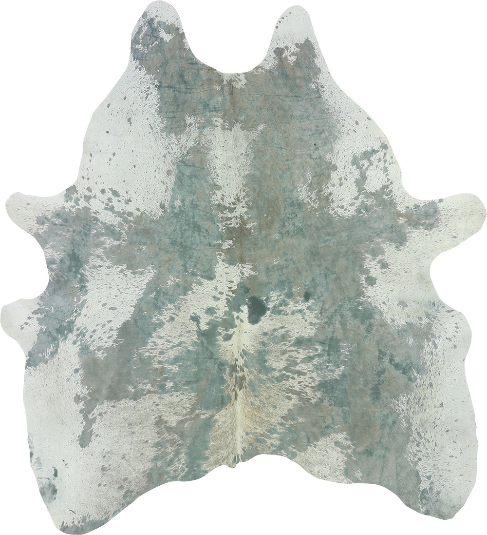 Premium Natural Brazilian Cowhide Acid Wash Platinum