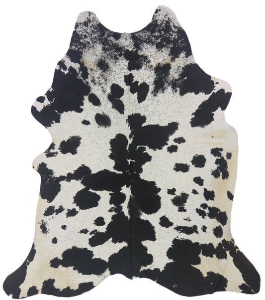 Premium Natural Brazilian Cowhide Black & White Large 3.5–3.9 m²