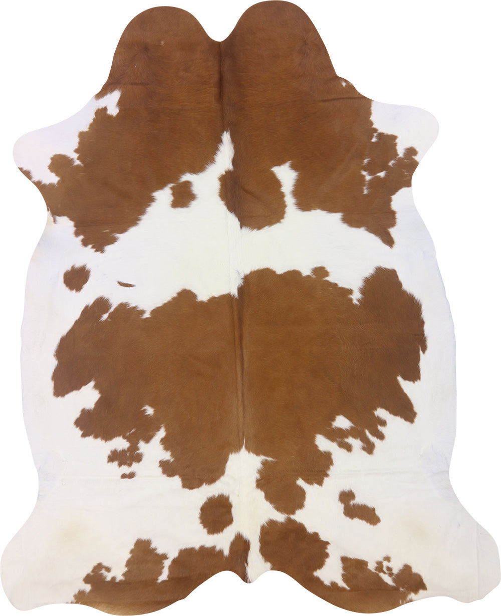 Premium Natural Brazilian Cowhide Brown & White XXXL 5–5.4 m²