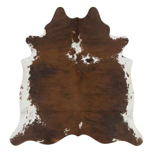 Premium Natural Brazilian Cowhide Tri Colour Medium 2.5–3.4 m²