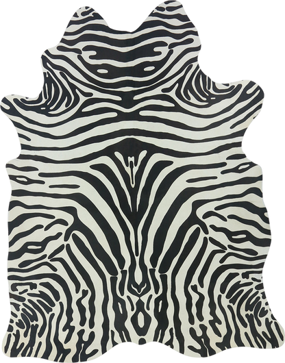 Natural Premium Brazilian Cowhide Printed Zebra, Large (2 Patterns)
