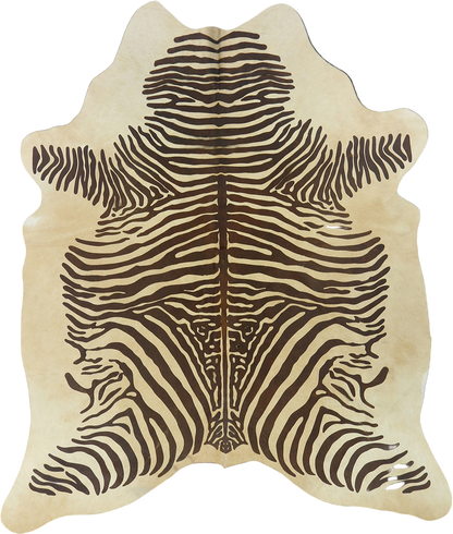 Natural Premium Brazilian Cowhide Printed Zebra, Large (2 Patterns)