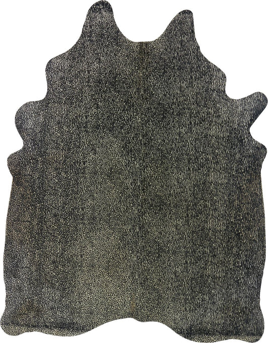 Premium Natural Brazilian Cowhide Metallic Gold Speckled Large 3–5 m²