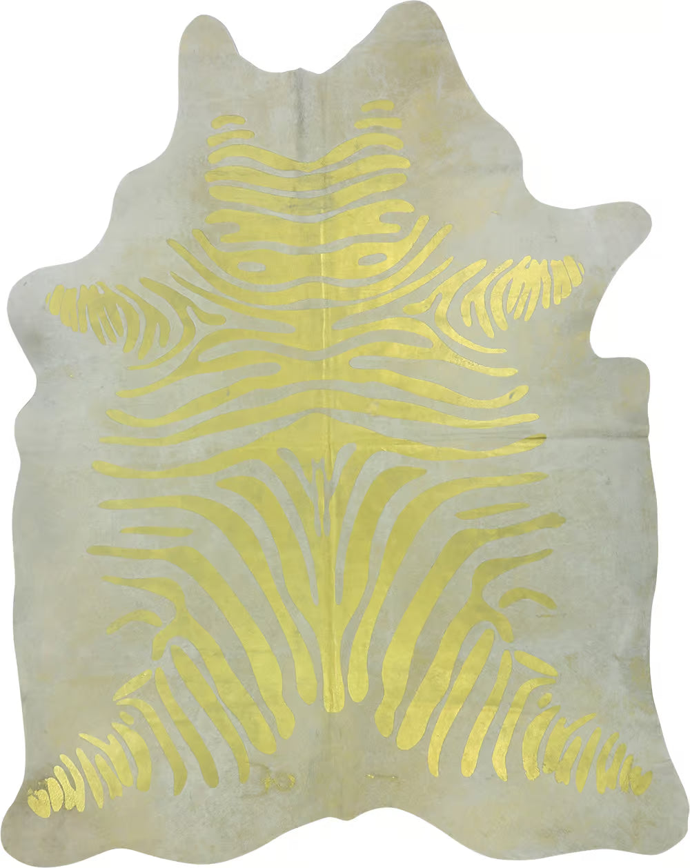 Metallic Zebra Brazilian Cowhide