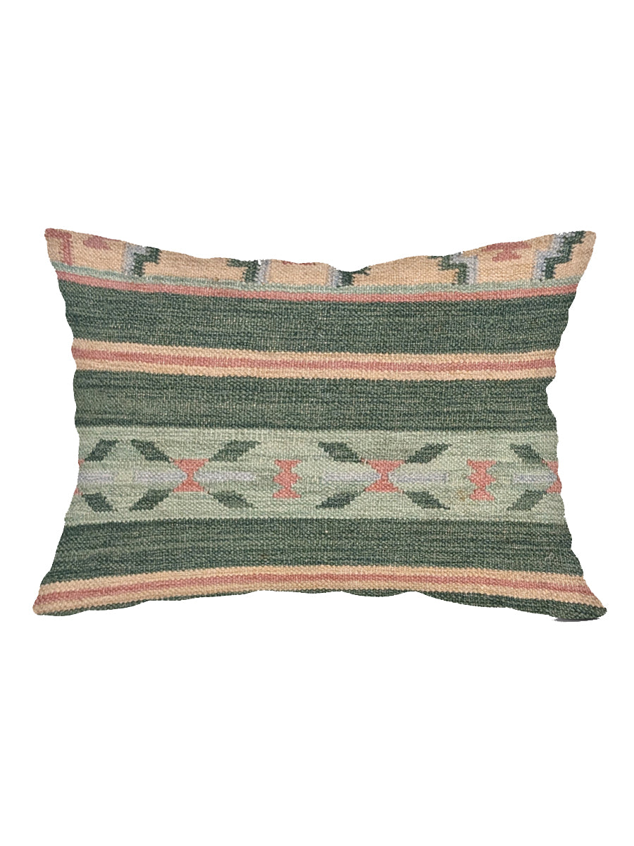 Turkish Kilim Vintage Cushion Cover - 59 x 40 cm