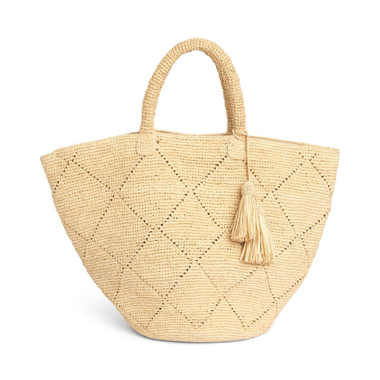 Amandine Raffia Basket with Tassel by Clemés