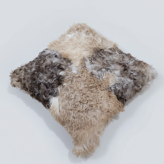Natural Sheepskin Cushion 45 x 45 cm, Tigrado