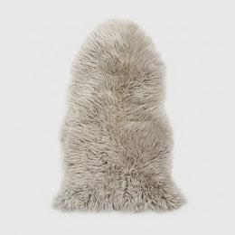 Single X-Large Premium Sheepskin Rug & Throw (W65 x L100 cm), Oyster (Cloud Dancer)