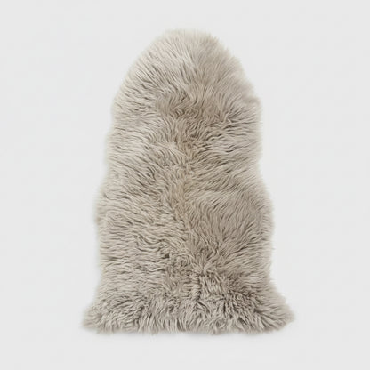 Single X-Large Premium Sheepskin Rug & Throw (W65 x L100 cm), Oyster (Cloud Dancer)