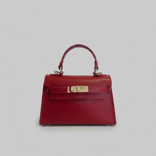 The Mini Kelly Leather Handbag Reimagined by Clemés (14 Colours)