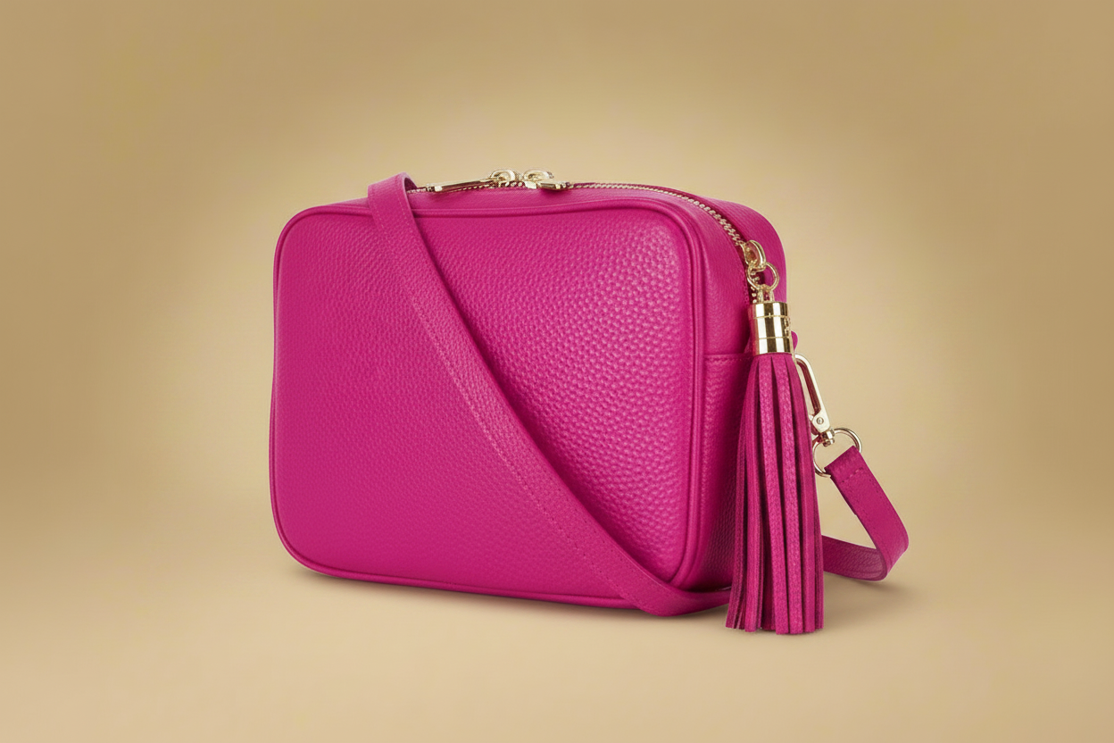 Éloise Leather Tassel Camera Bag by Clemés