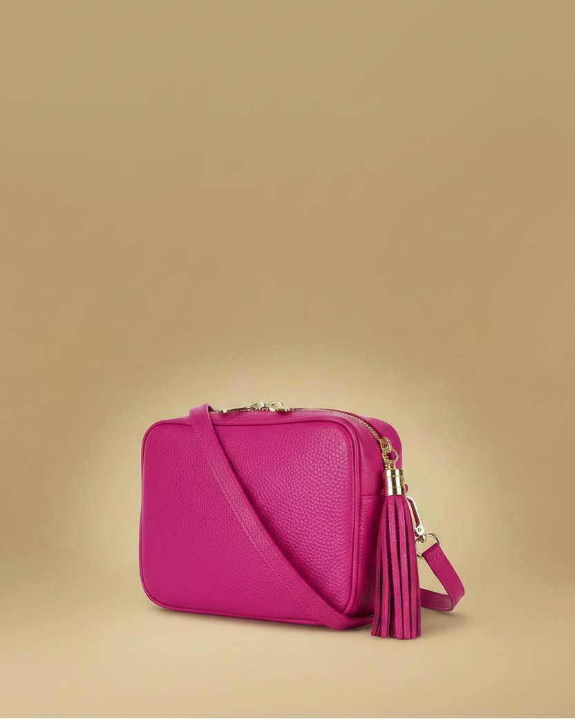 Éloise Leather Tassel Camera Bag by Clemés