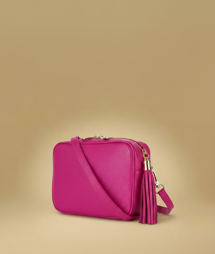 Éloise Leather Tassel Camera Bag by Clemés