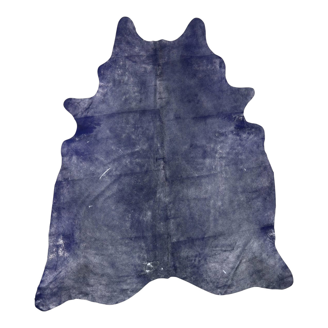 Metallic purple cowhide rug, cut-out on transparent background