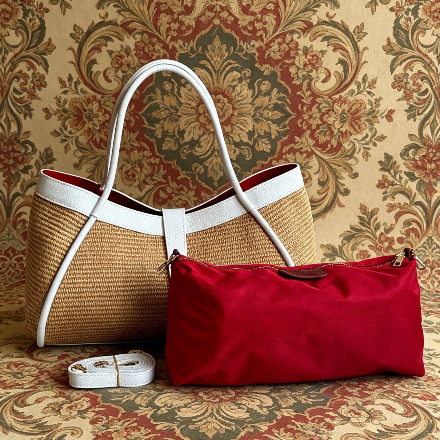 Bianca Raffia Handbag by Clemés