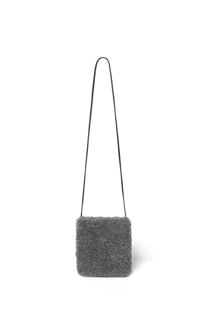 Pia Faux Shearling Phone Crossbody Bag by Clemés