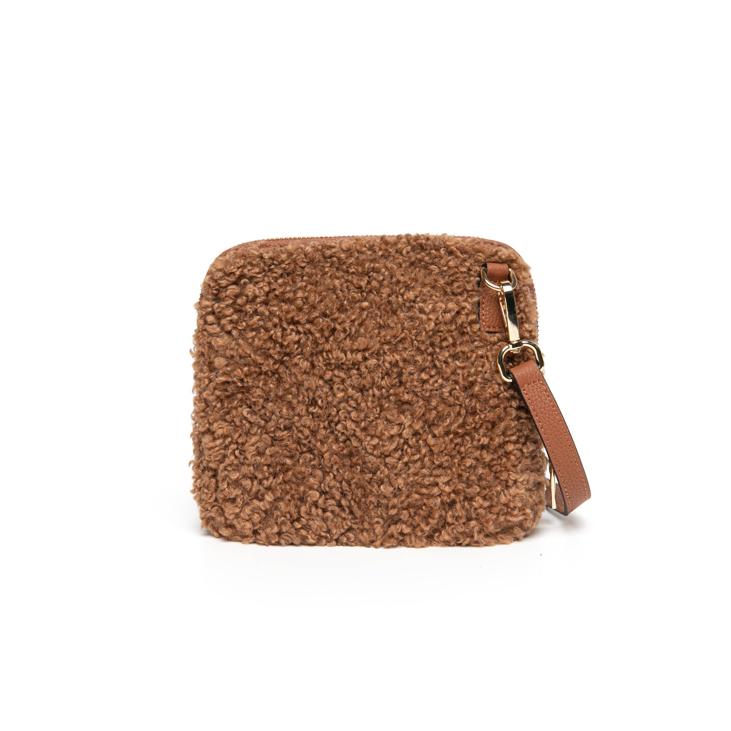 Zita Faux Shearling Crossbody Bag by Clemés