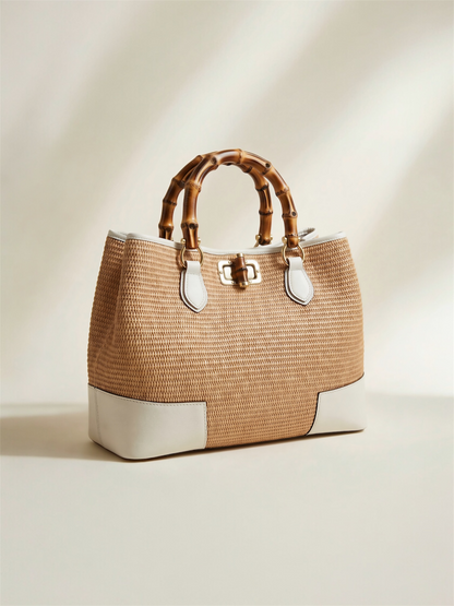 Ginevra Bamboo-Handle Bag by Clemés