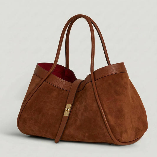 Bianca Large Suede Handbag by Clemés