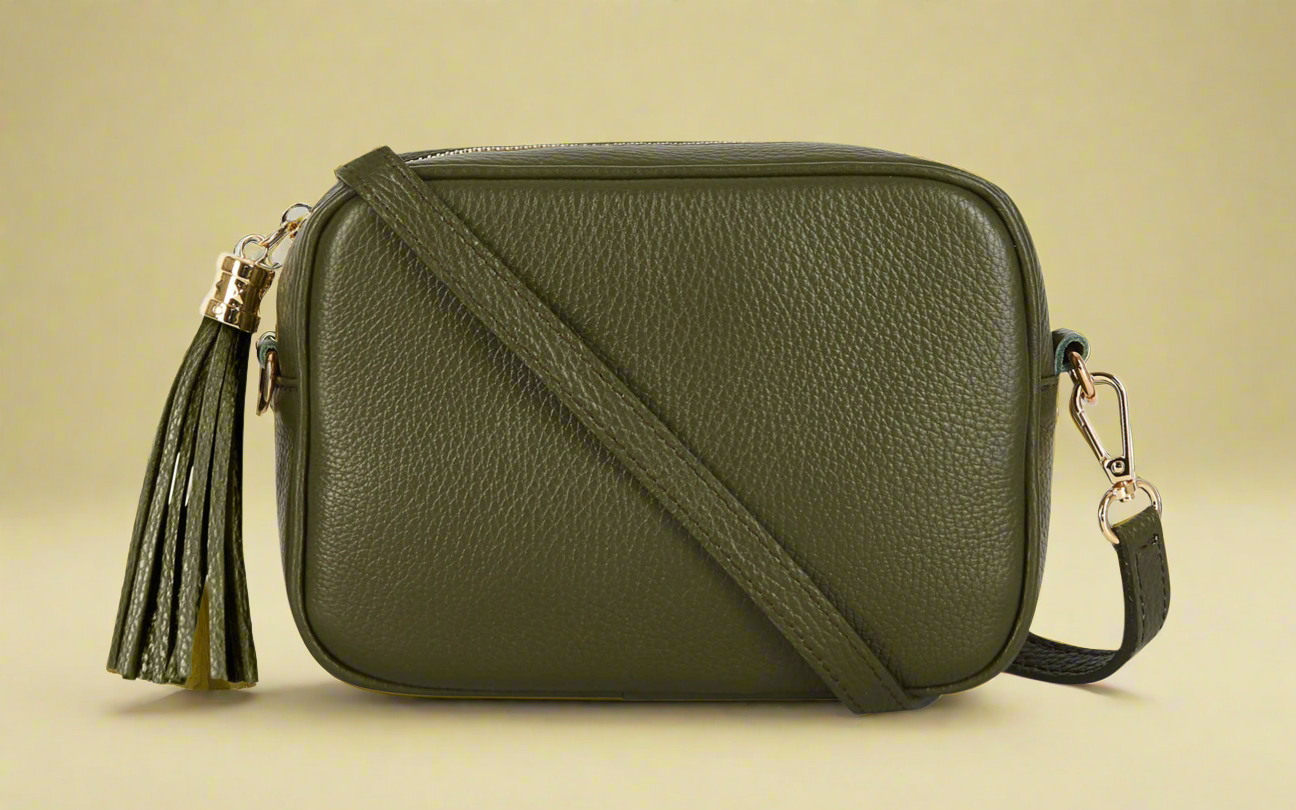 Éloise Genuine Leather Tassel Camera Bag by Clemés