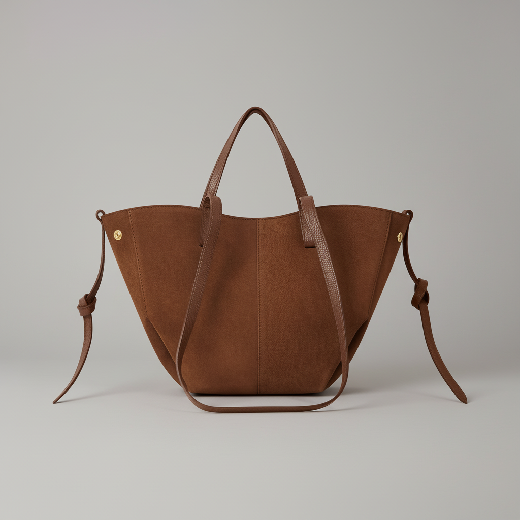 Liviana Suede & Leather Tote Bag by Clemés