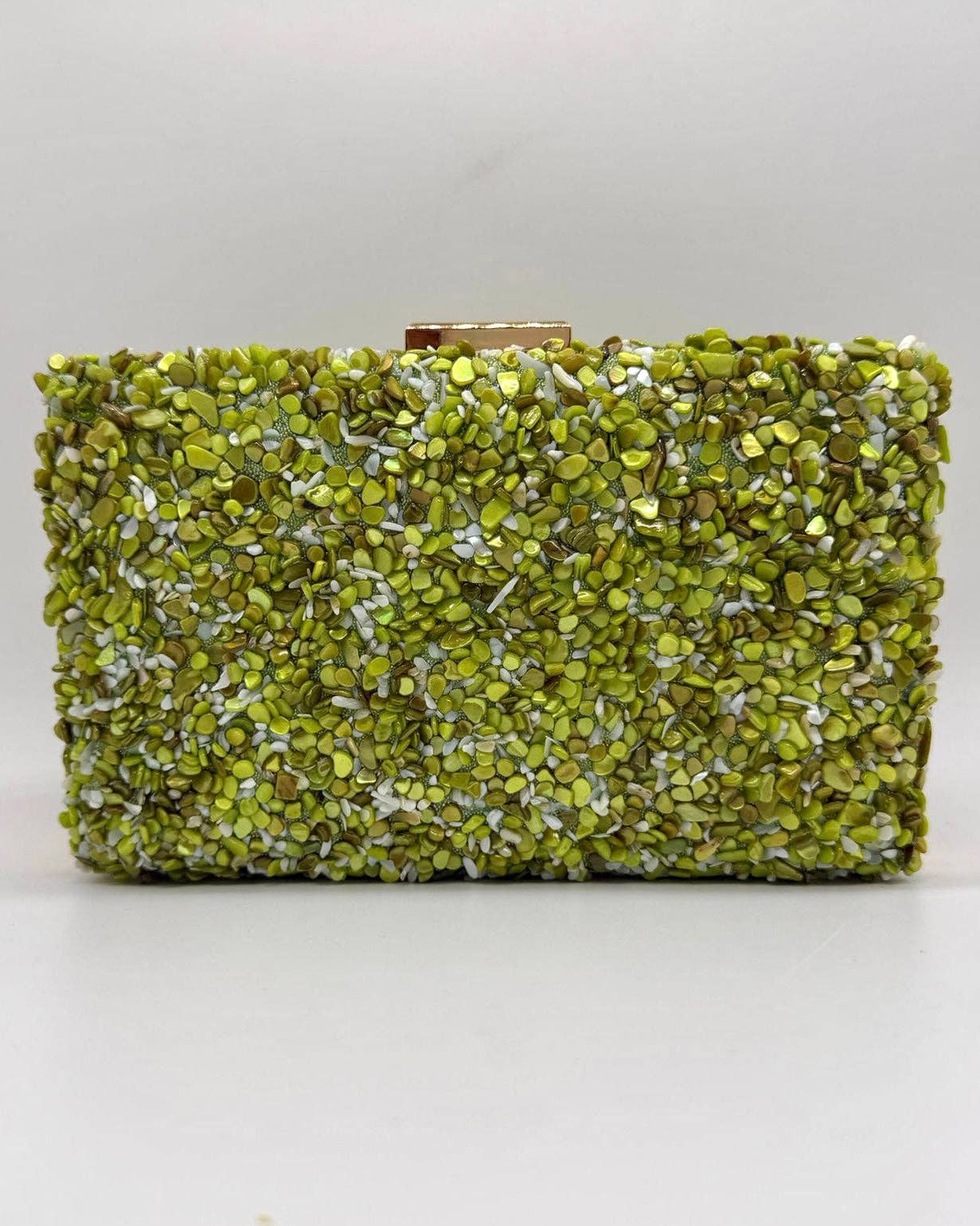 Gemma Natural Stone Box Clutch by Clemés
