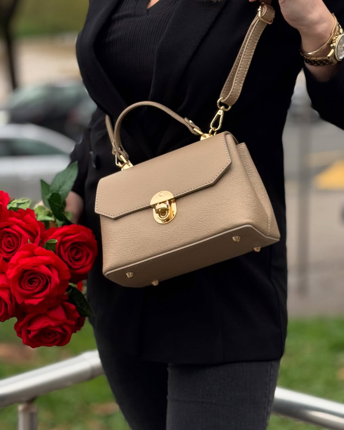Lola Leather Crossbody Bag by Clemés