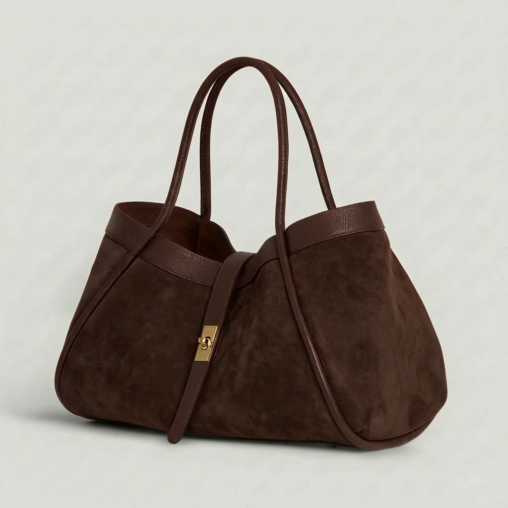 Bianca Suede Handbag by Clemés