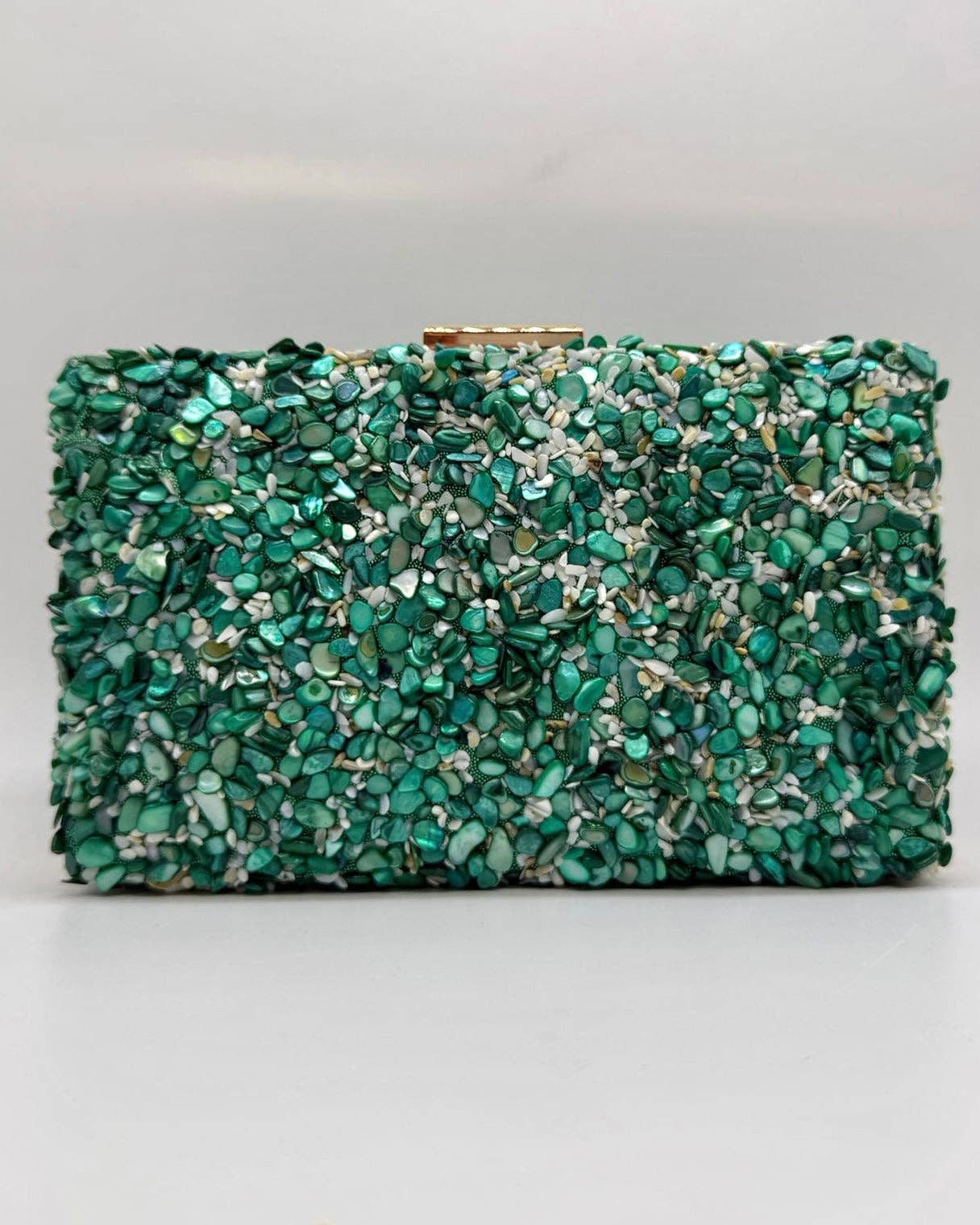 Gemma Natural Stone Box Clutch by Clemés