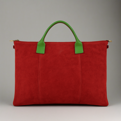 Milano Suede Leather Shoulder Bag & Handbag by Clemés (10 Colours)