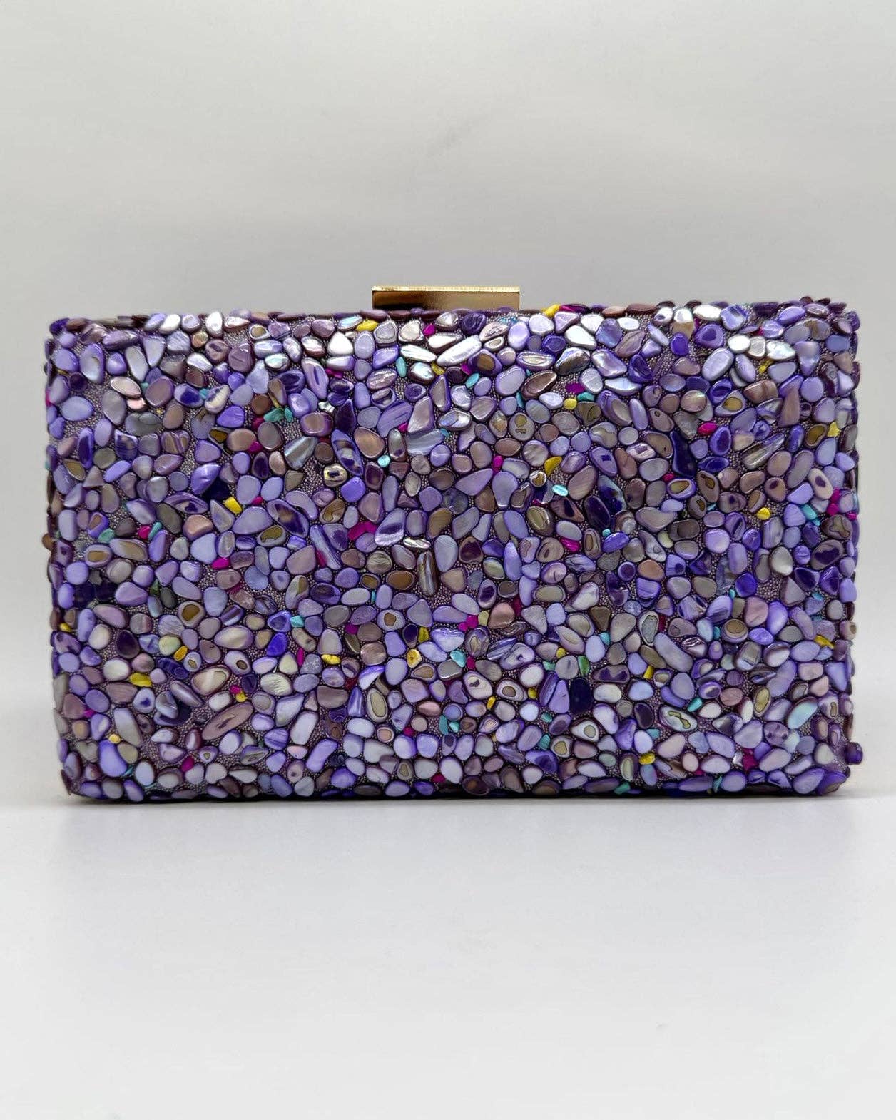 Gemma Natural Stone Box Clutch by Clemés