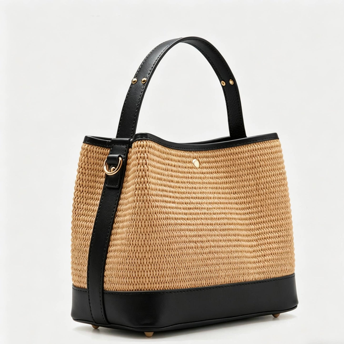 Cosima Raffia & Leather Bag by Clemés