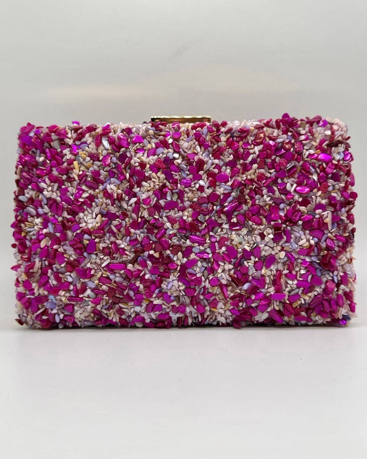 Gemma Natural Stone Box Clutch by Clemés