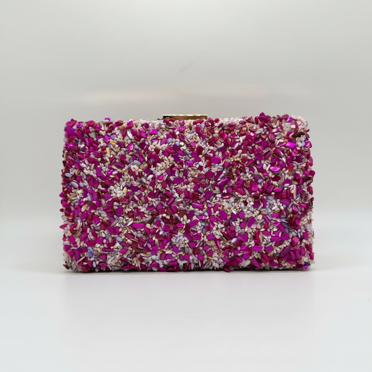 Gemma Natural Stone Box Clutch by Clemés