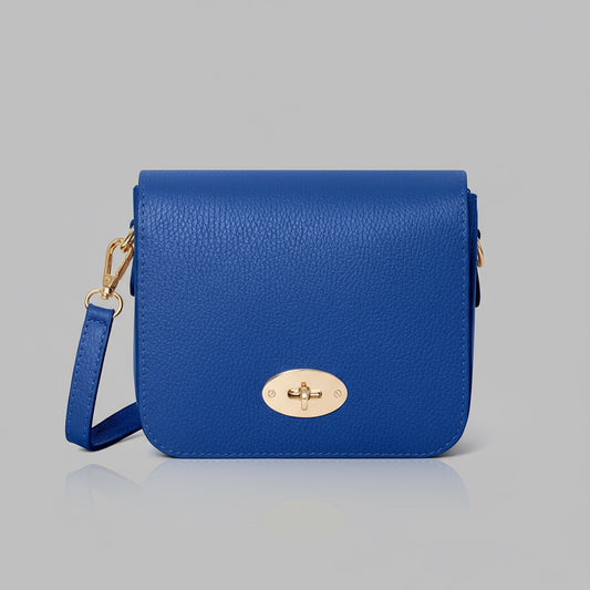 Chiara Genuine Leather Crossbody Bag with Metal Clasp by Clemés