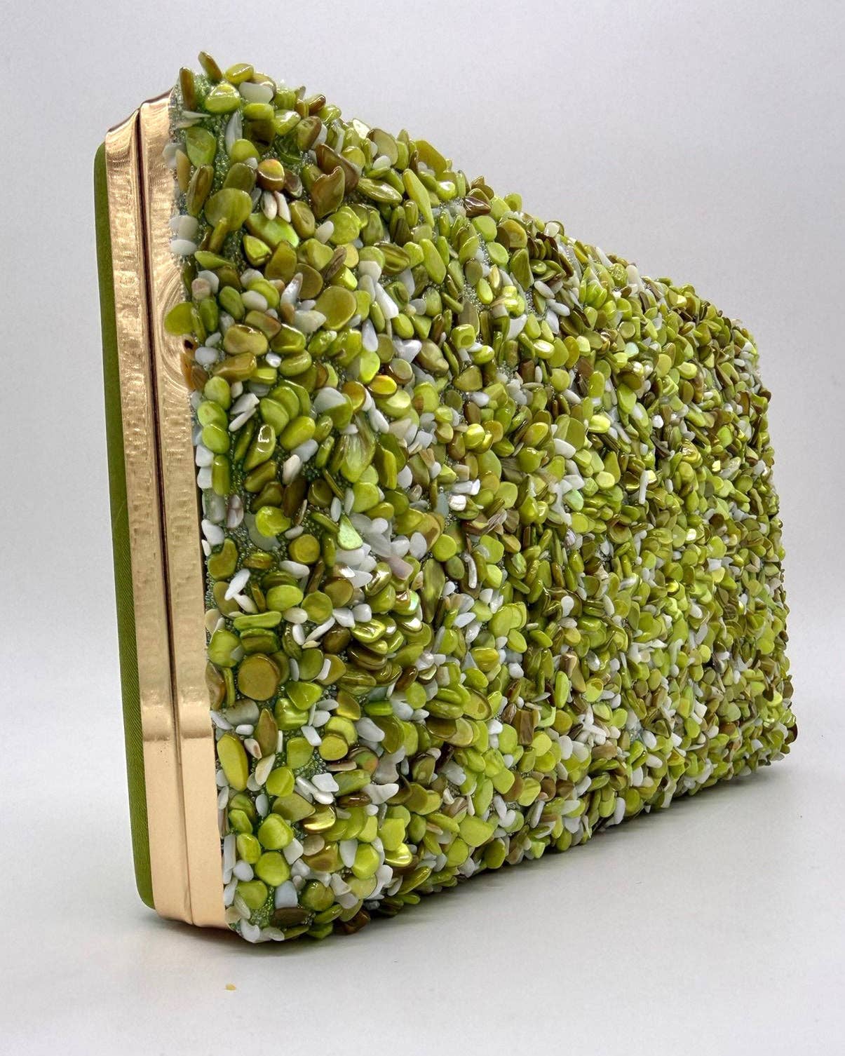 Gemma Natural Stone Box Clutch by Clemés