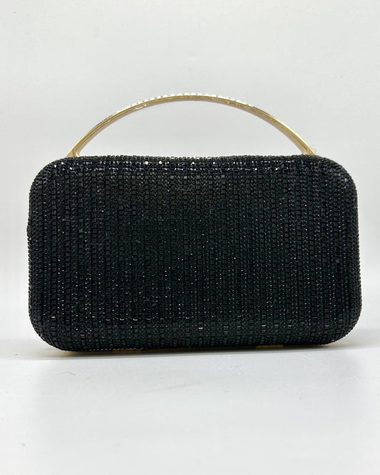 Odette Crystal Minaudière Clutch by Clemés