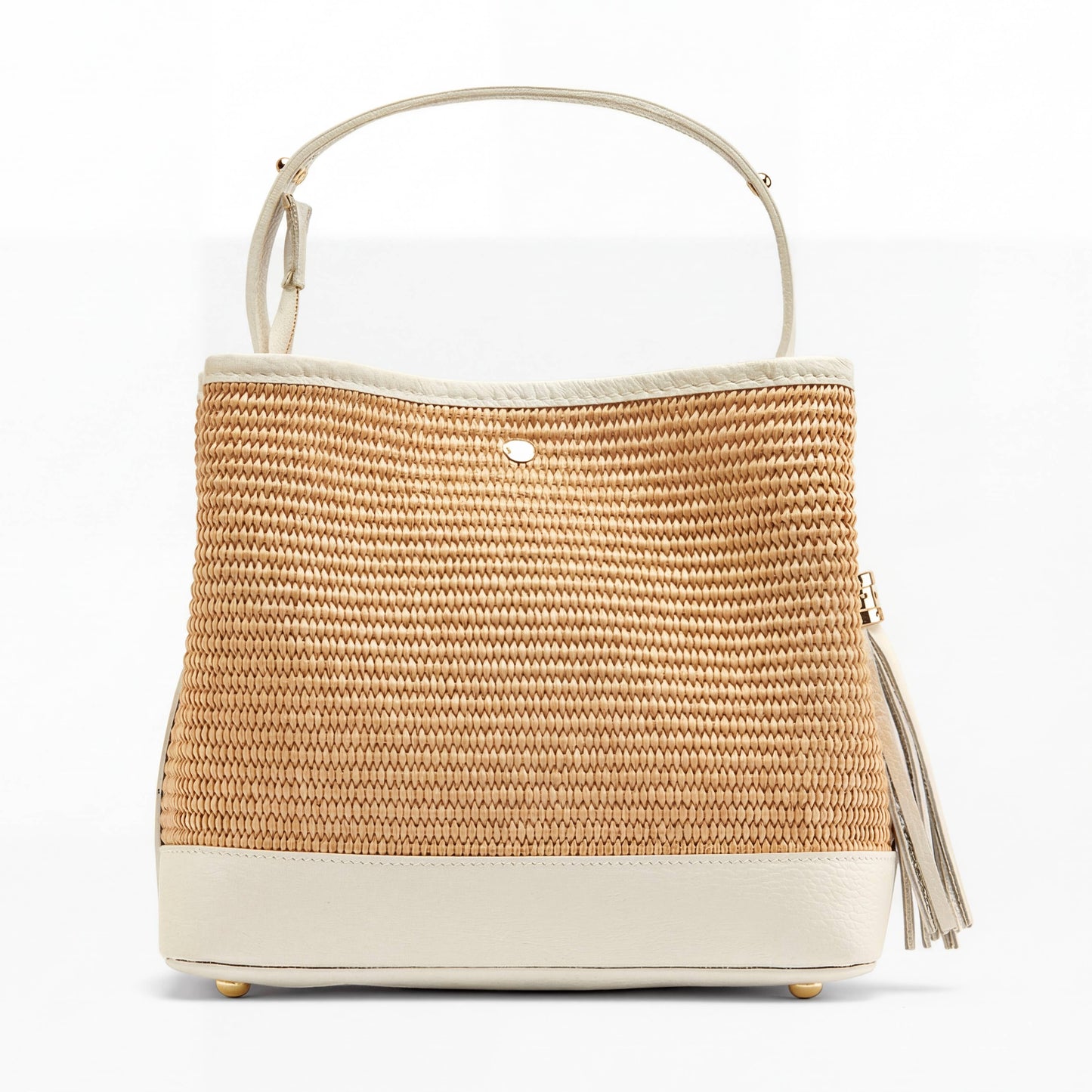Cosima Raffia & Leather Bag by Clemés