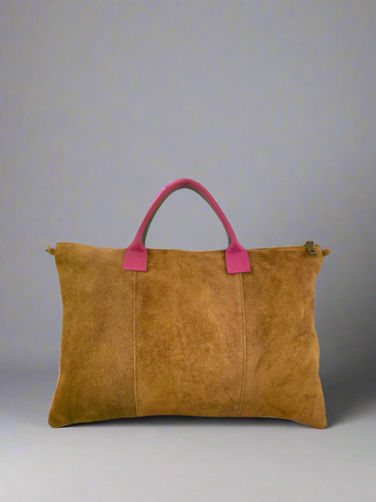 Milano Suede Leather Shoulder Bag & Handbag