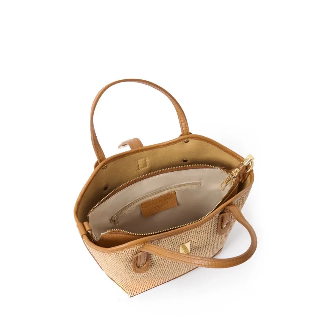 The Sorrento Raffia & Leather Tote by Clemés